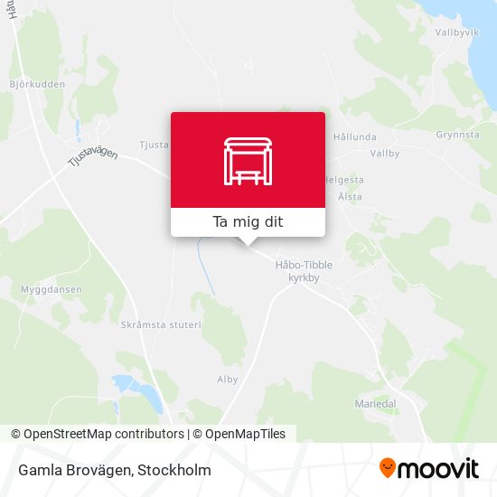 Gamla Brovägen karta