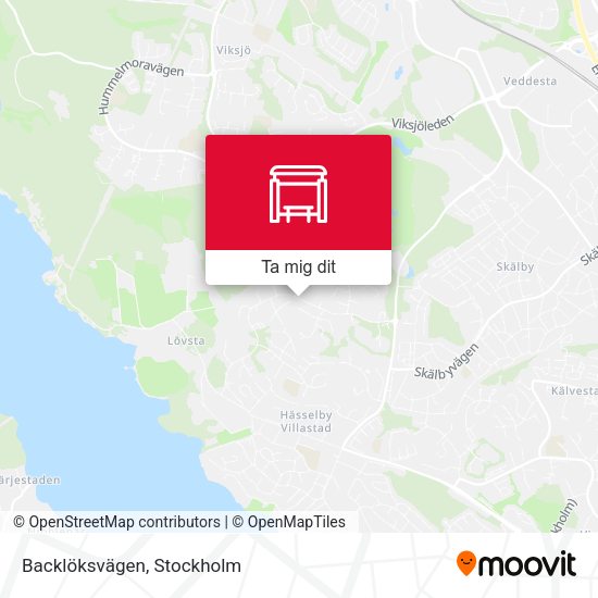 Backlöksvägen karta