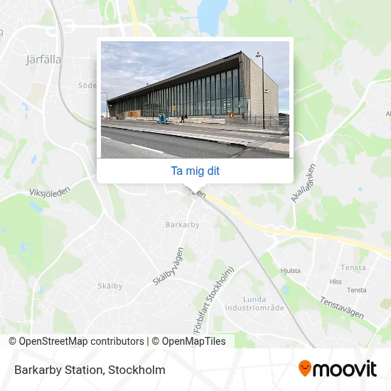 Barkarby Station karta