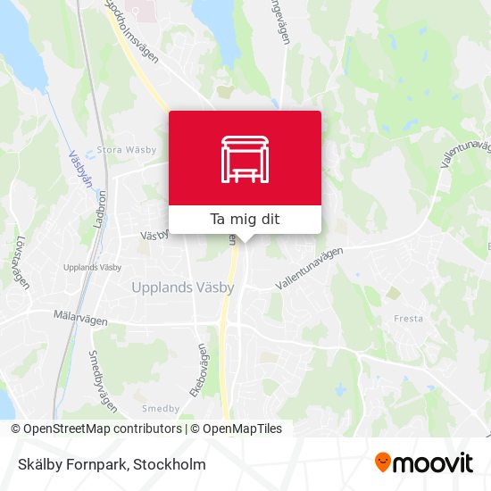 Skälby Fornpark karta