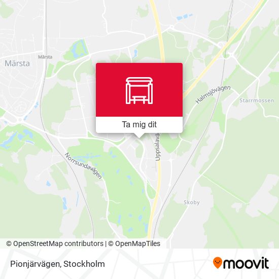 Pionjärvägen karta