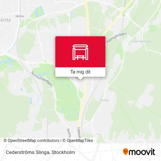 Cederströms Slinga karta