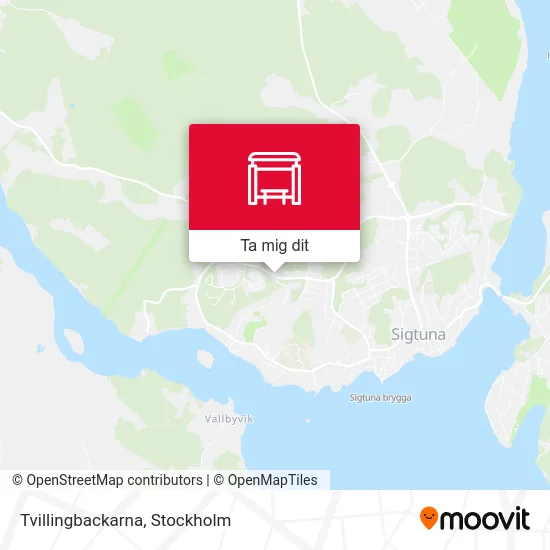 Tvillingbackarna karta