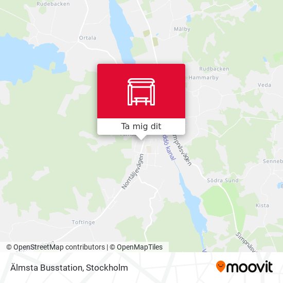 Älmsta Busstation karta