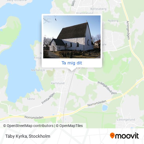 Täby Kyrka karta