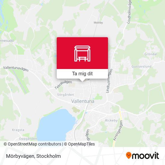 Mörbyvägen karta