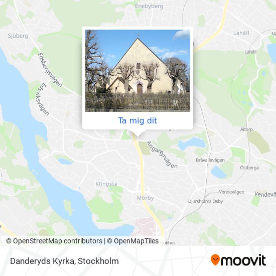 Danderyds Kyrka karta