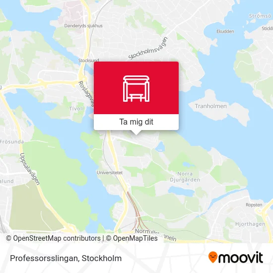 Professorsslingan karta