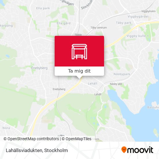 Lahällsviadukten karta