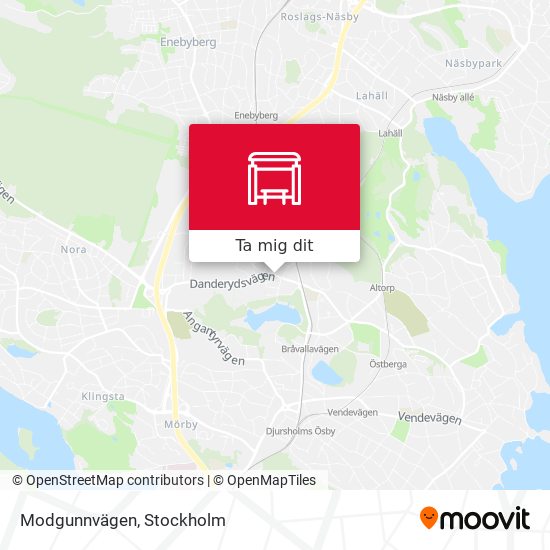 Modgunnvägen karta