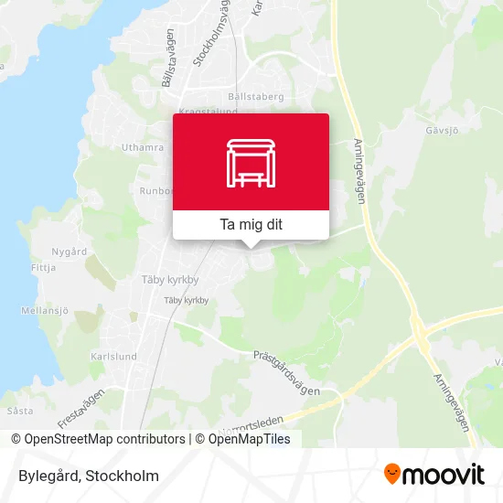 Bylegård karta