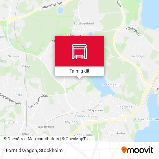 Forntidsvägen karta