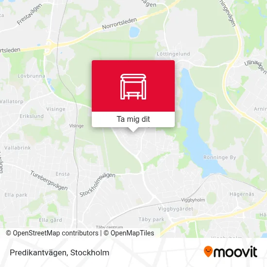 Predikantvägen karta