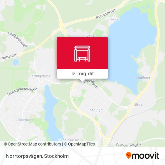 Norrtorpsvägen karta