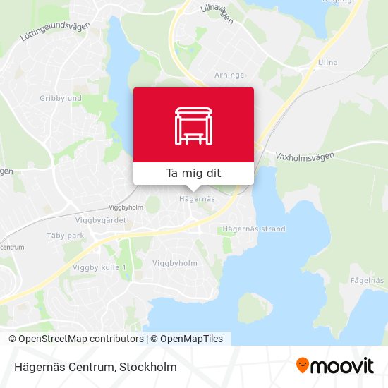 Hägernäs Centrum karta