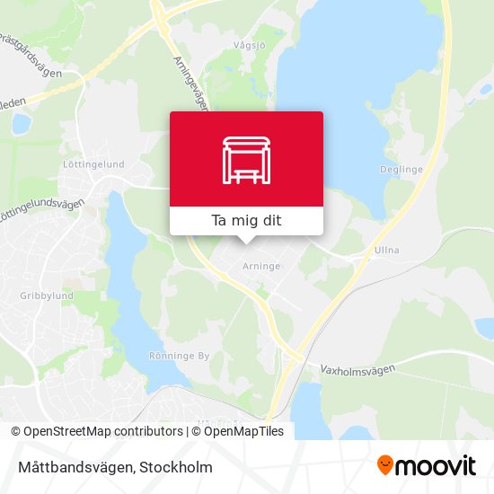 Måttbandsvägen karta