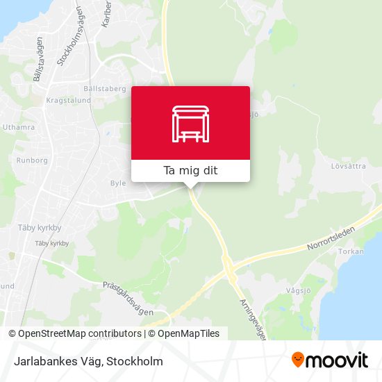 Jarlabankes Väg karta