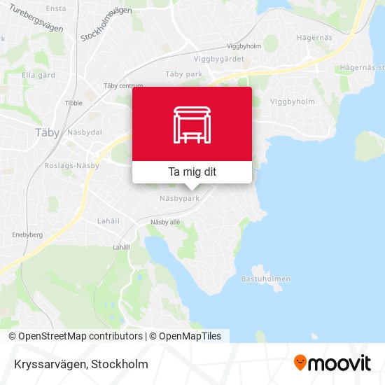 Kryssarvägen karta