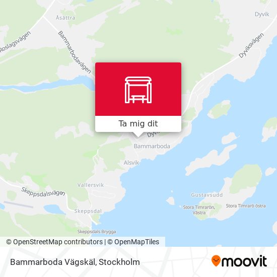 Bammarboda Vägskäl karta