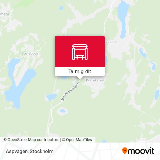 Aspvägen karta