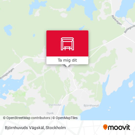 Björnhuvuds Vägskäl karta