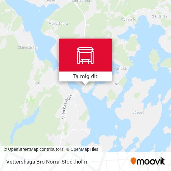 Vettershaga Bro Norra karta