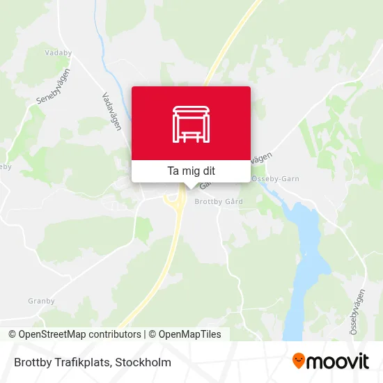 Brottby Trafikplats karta