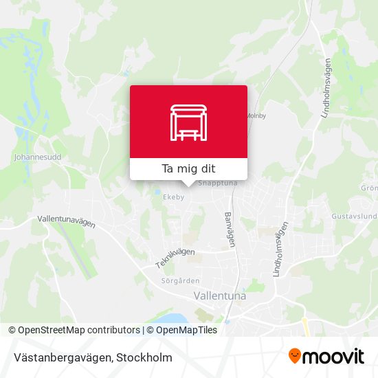 Västanbergavägen karta