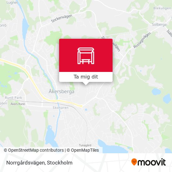 Norrgårdsvägen karta