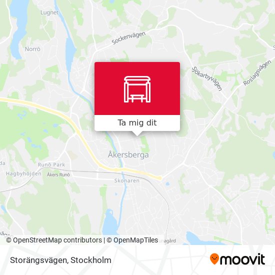 Storängsvägen karta