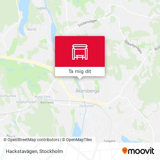 Hackstavägen karta