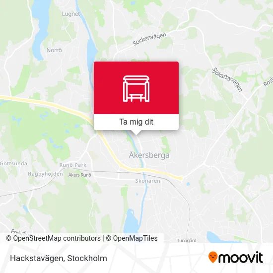 Hackstavägen karta