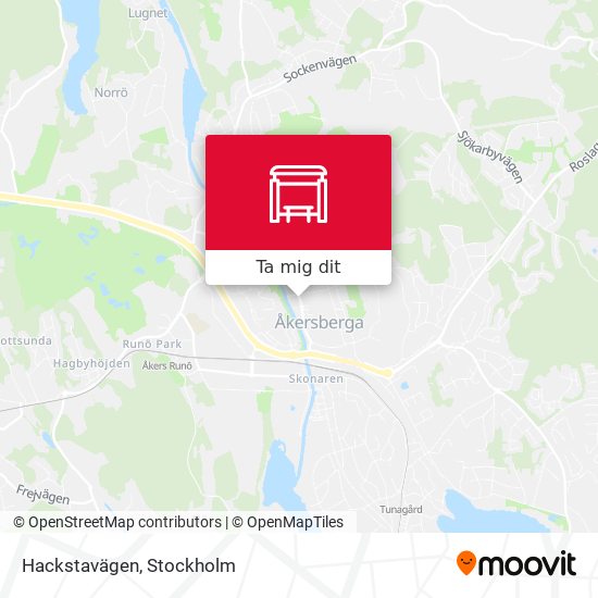 Hackstavägen karta