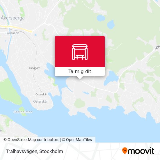 Trälhavsvägen karta