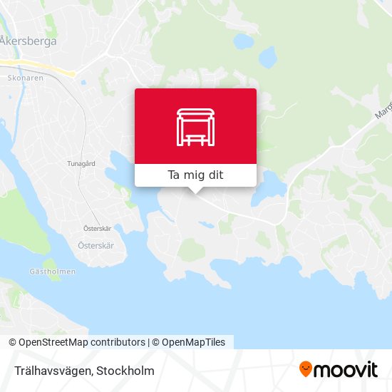 Trälhavsvägen karta