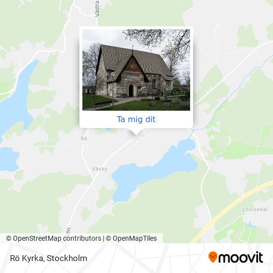 Rö Kyrka karta