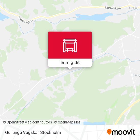 Gullunge Vägskäl karta