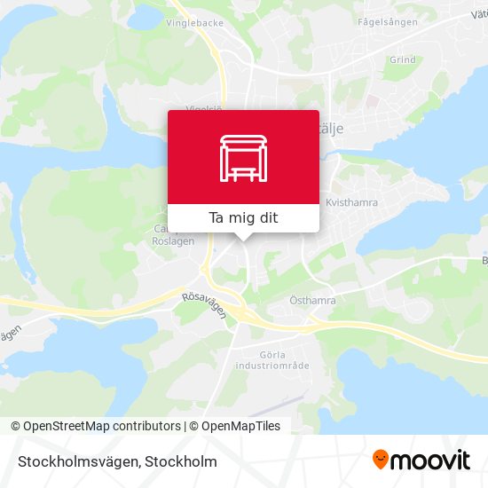 Stockholmsvägen karta