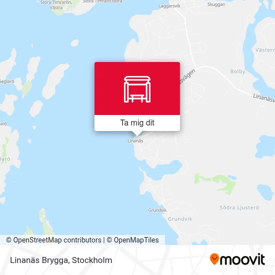 Linanäs Brygga karta