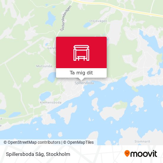Spillersboda Såg karta