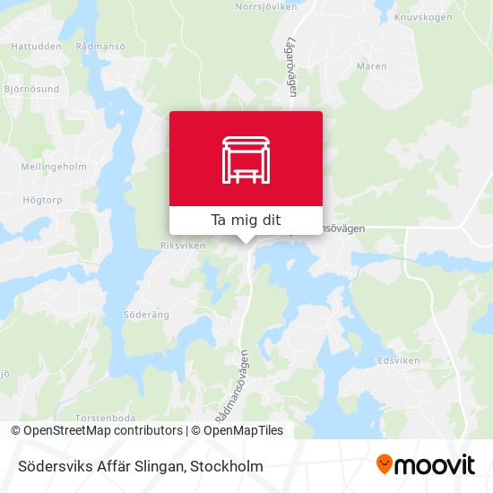 Södersviks Affär Slingan karta