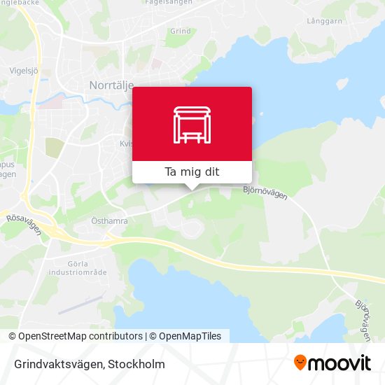Grindvaktsvägen karta
