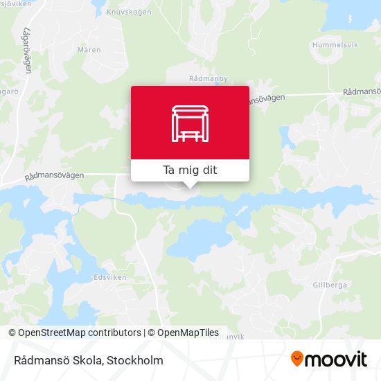 Rådmansö Skola karta