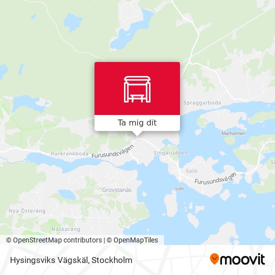 Hysingsviks Vägskäl karta