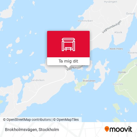 Brokholmsvägen karta