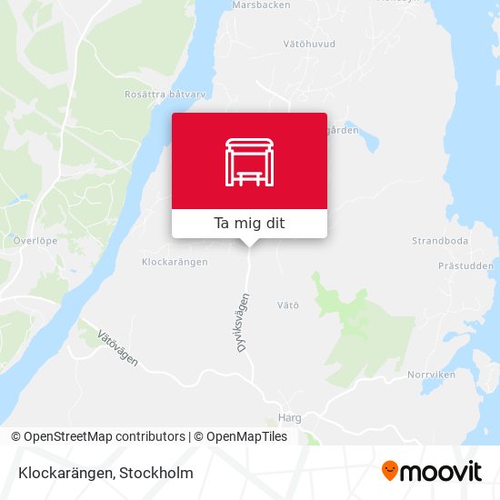 Klockarängen karta