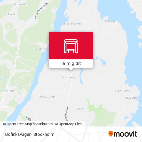 Bofinksvägen karta