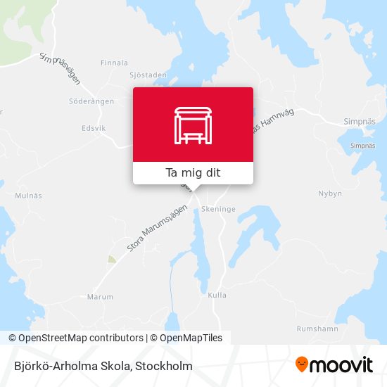Björkö-Arholma Skola karta