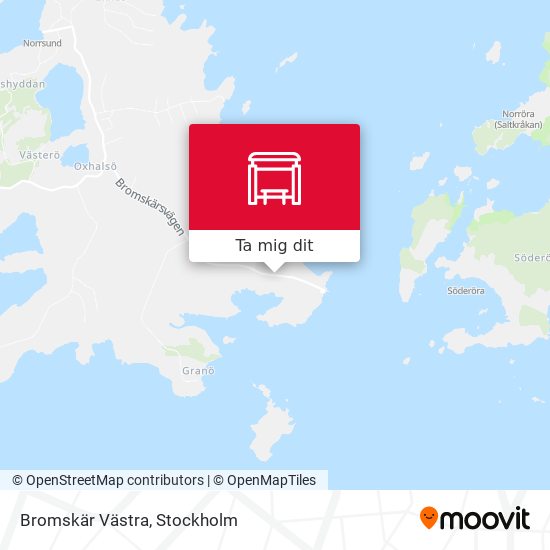 Bromskär Västra karta