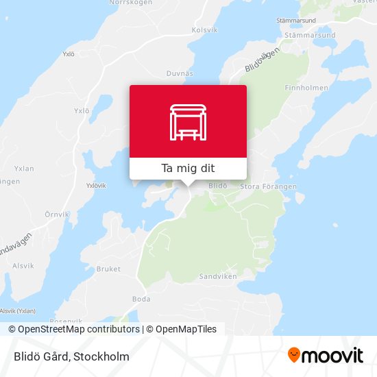 Blidö Gård karta
